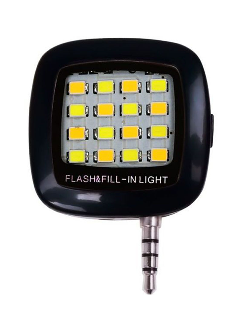 2-Piece Mini LED Flash Light Black/Yellow