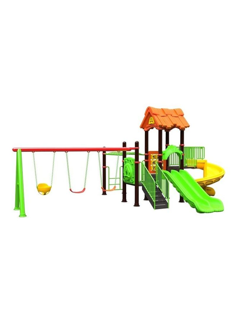 Fancy and Stylish Outdoor Slide with Swing 670 x 550 x 380cm