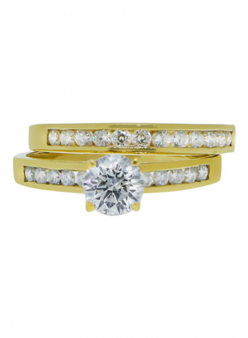 0.72 Ct & 0.54 Ct Couple Diamond Ring