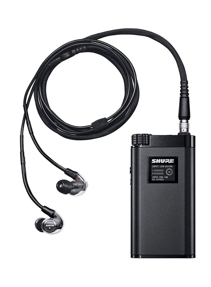 Electrostatic Earphones System With In-Ear Earphones Black