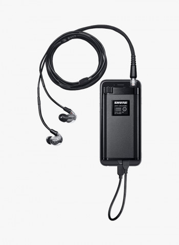 Electrostatic Earphones System With In-Ear Earphones Black