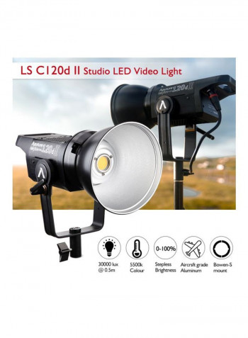 11-Piece Studio LED Video Light Lamp Set 30x19.3x12.4centimeter Black