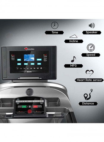 6.0 HP Motorized Commercial Treadmill With Automatic Incline 250kg