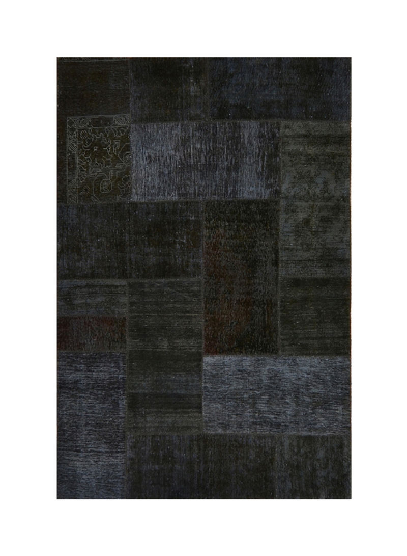 Patchwork Collection Carpet Black 250x170centimeter