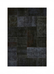 Patchwork Collection Carpet Black 250x170centimeter