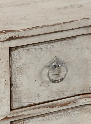 Eleanor Hand-Rubbed Distressed Accent Chest Beige 18.5X23.25X38inch