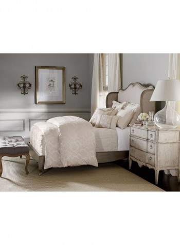 Eleanor Hand-Rubbed Distressed Accent Chest Beige 18.5X23.25X38inch