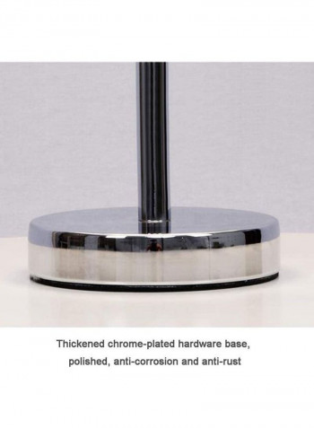 LED Feather Detail Table Lamp White