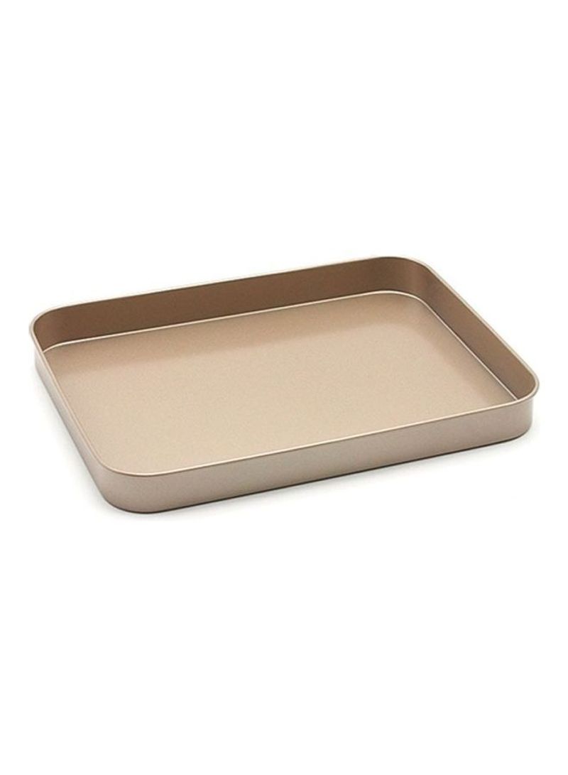 Oven Pan Tray Gold 24.5x18.5x2.5cm