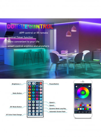 RGB LED Strip Lights Multicolour 18.00x6.50x17.50cm