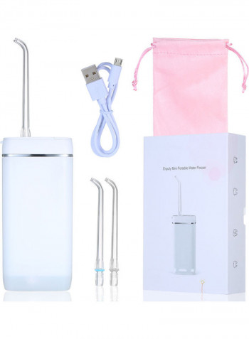USB Rechargeable Portable Dental Oral Irrigator White/Silver 0.312kg