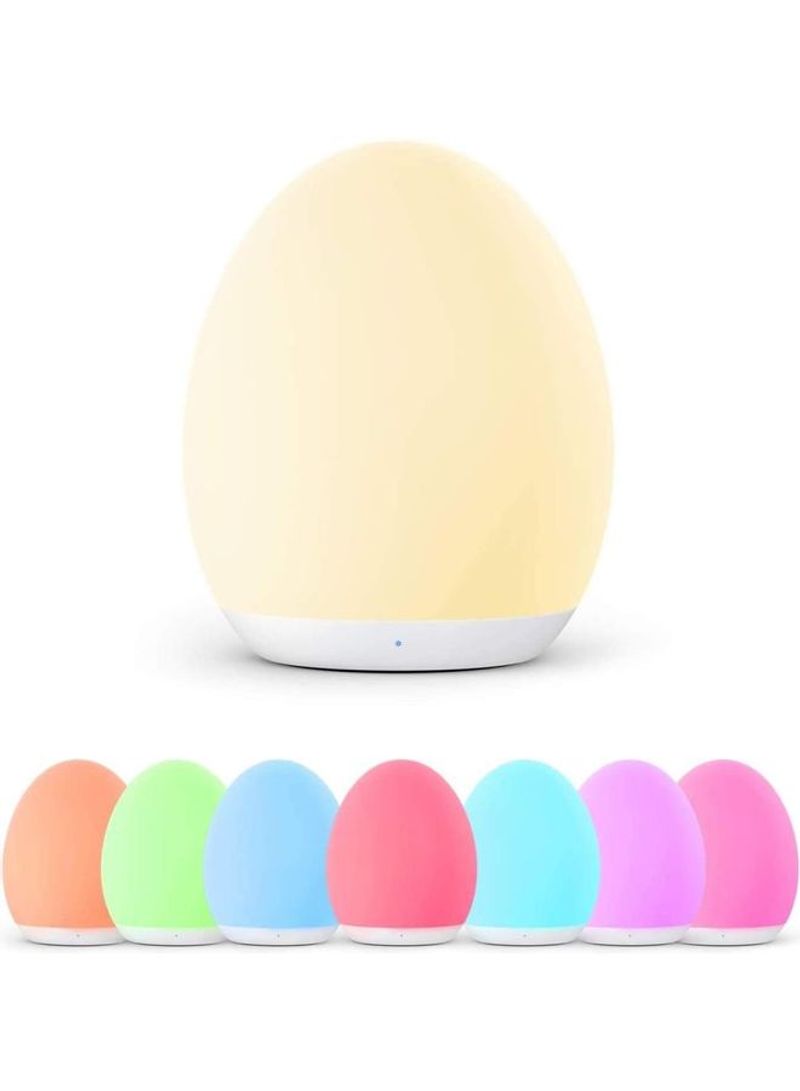 Kids Rechargeable Baby Night Light With Touch Control And 1 Hour Timer White