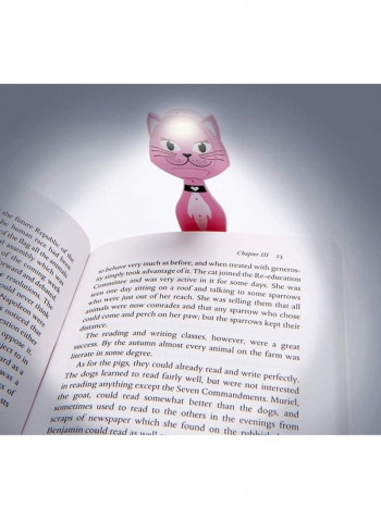 LED Reading Book Light Clip On Adjustable Travel Bookmark Lamp Pink