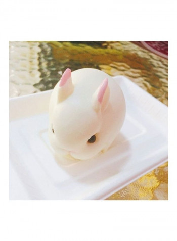 6-Cavity Cartoon Rabbit Silicone Mould White 29.5x17x5cm