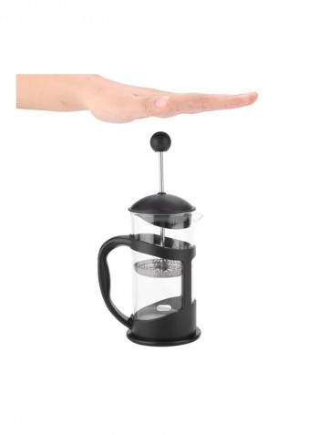 Portable French Press Coffee Maker 600 ml 1000 ml JY11496 Black/Clear