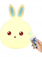 Cute Rabbit Shaped Night Light Multicolour