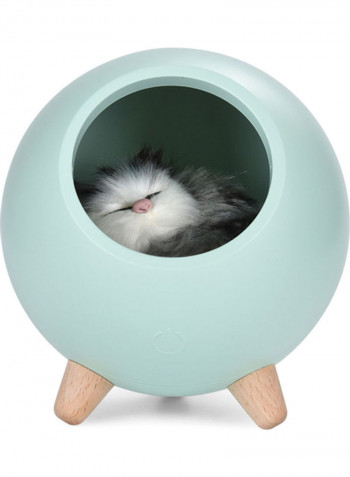 Cat Pet House Ambience Lamp LED Green 14.30x13.00x13.00cm
