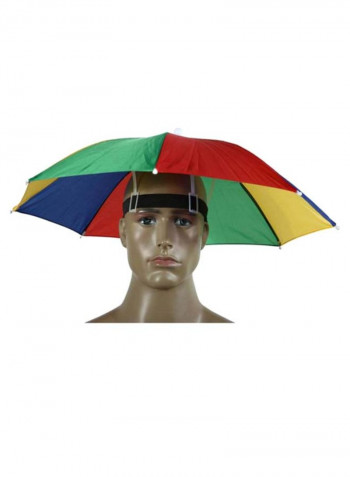 Foldable Fishing Hat Headwear Umbrella Multicolour