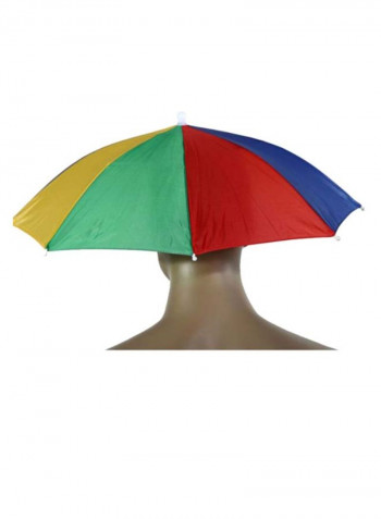 Foldable Fishing Hat Headwear Umbrella Multicolour