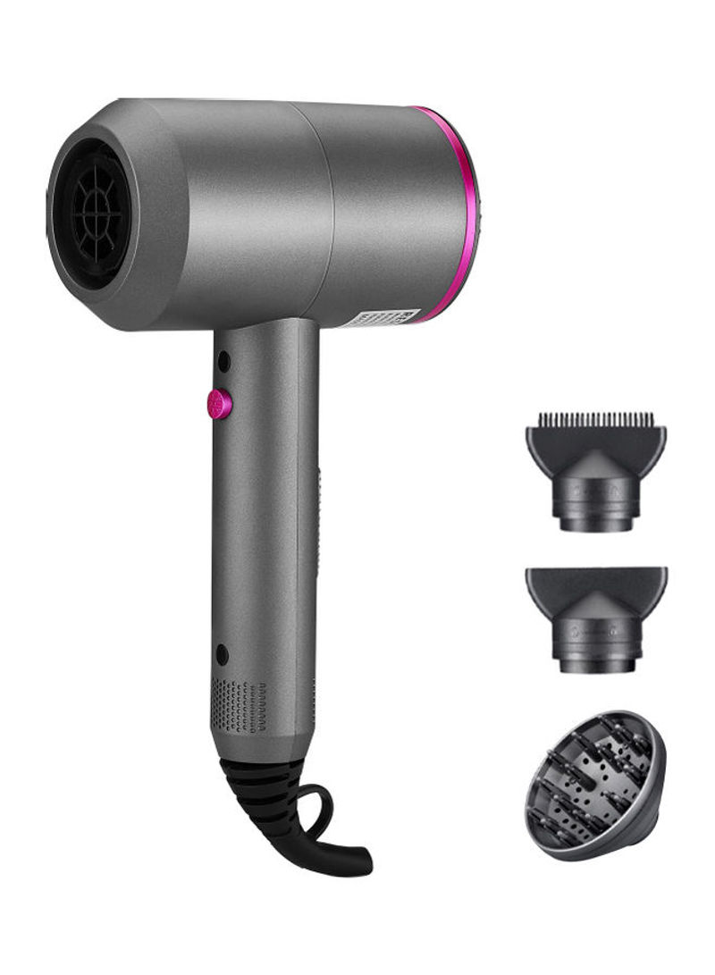 Adjustable Hair Dryer Nozzles With Diffuser Set Grey 30x9x24cm