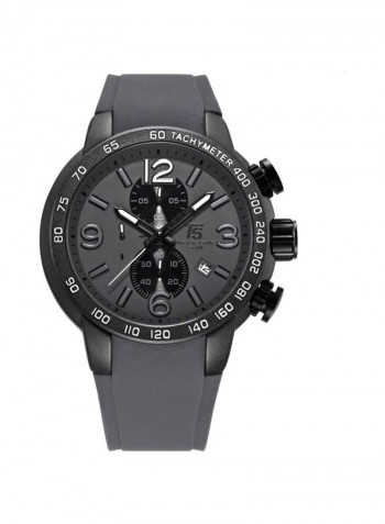 Men's Rubber Strap Chronograph Watch H3450G-J