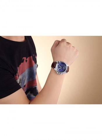 Men's Leather Chronograph Wrist Watch M-3006-14