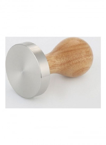 Wooden Handle Coffee Tamper Brown/Silver