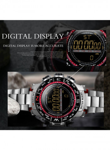 Metal Digital Wrist Watch J4372-5