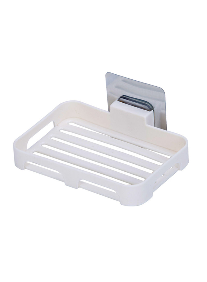 Plastic Soap Dish White 13x9centimeter