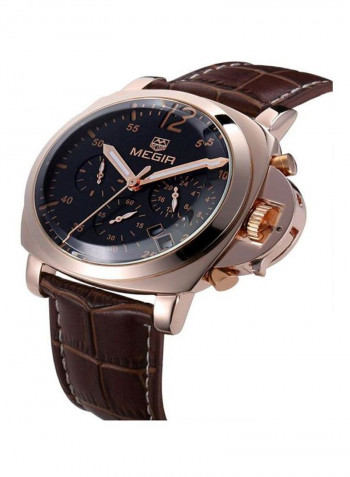 Men's Leather Chronograph Watch ML3006GREBN-1N0