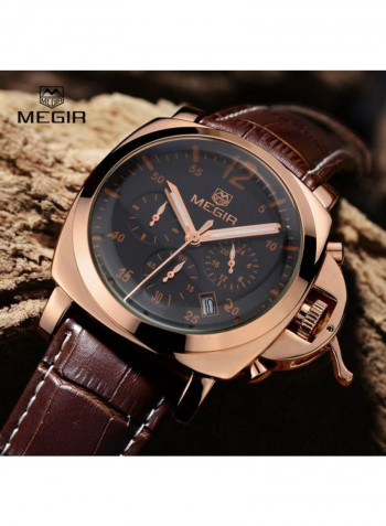 Men's Leather Chronograph Watch ML3006GREBN-1N0