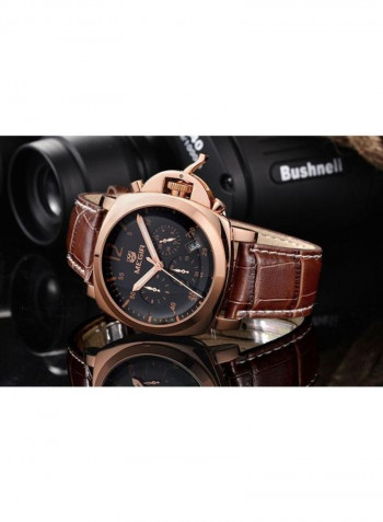 Men's Leather Chronograph Watch ML3006GREBN-1N0