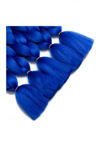 Pack Of 5 Twist Braids Hair Extension T1b/Blue 24inch
