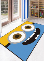 Cartoon Printed Anti-Skid Kids Room Rug Multicolour 40 x 60centimeter