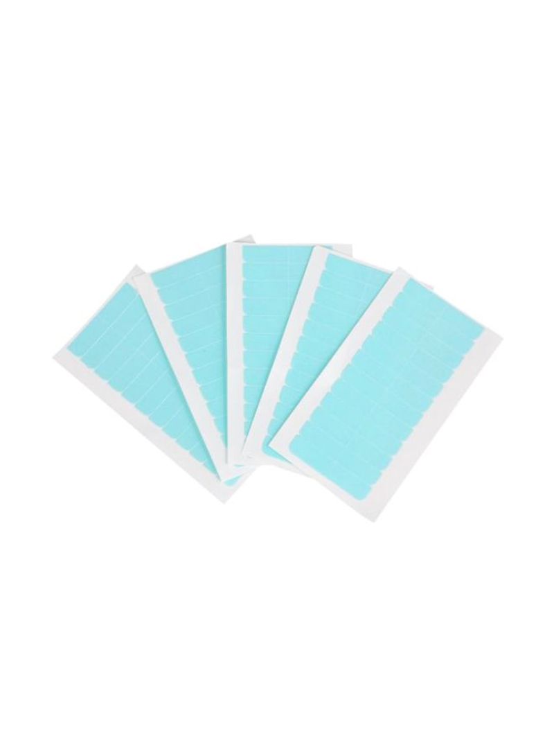 60-Piece Waterproof Double Sided Hair Wig Adhesive Glue Tape Blue/White