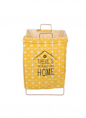 Waterproof Large Laundry Clothes Basket Yellow 35x3x25centimeter