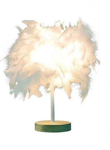 Feather Design USB Lamp White