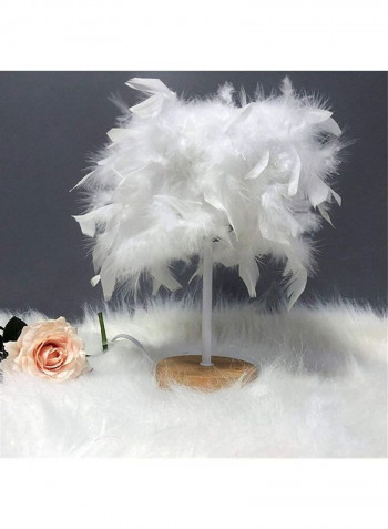 Feather Design USB Lamp White