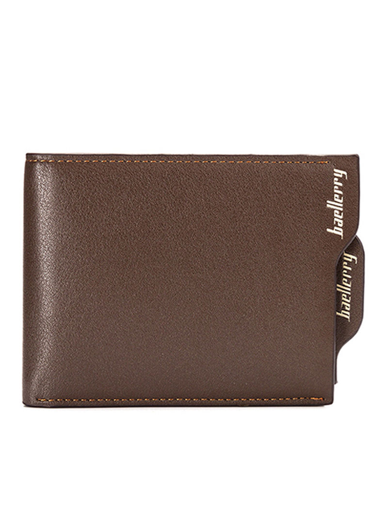 Short Multi-Function Wallet With Kara Chain Brown