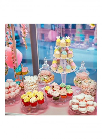 3 Tier Cake Display Stand And Fruit Plate Blue Star