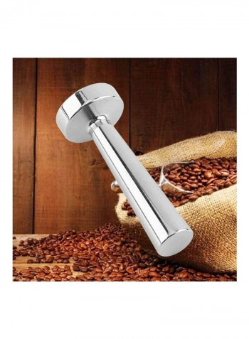 Stainless Steel Solid Espresso Coffee Tamper Tool Silver