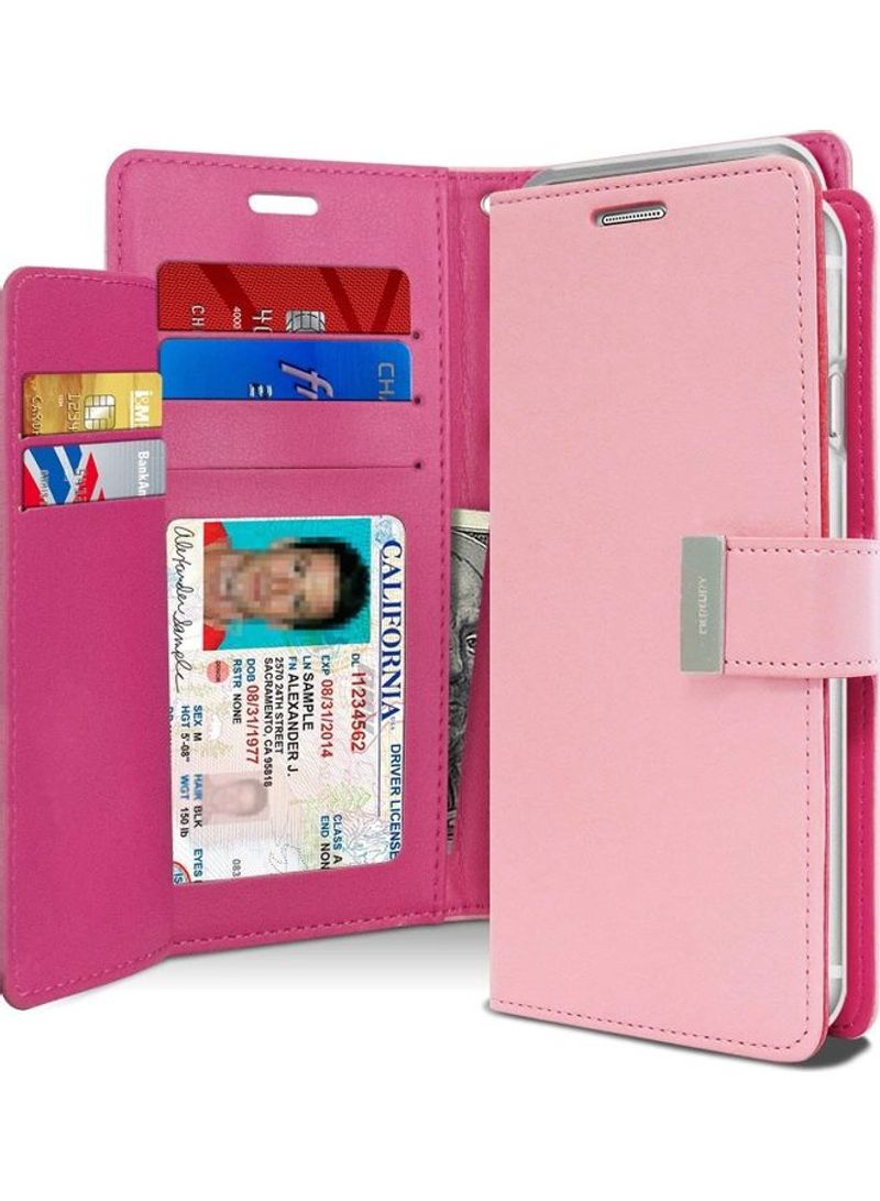 iPhone 12 Pro Max  Leather Protection Flip Cover Wallet Case 6.7inch Pink