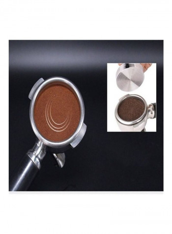 Stainless Steel Coffee Pressed Brown/Silver 58millimeter