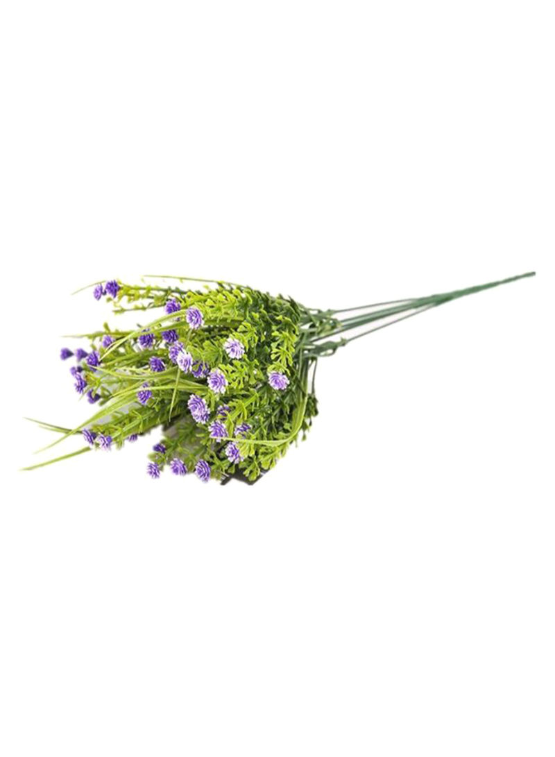 Artificial Fake Shrubs Faux Flower Purple/Green