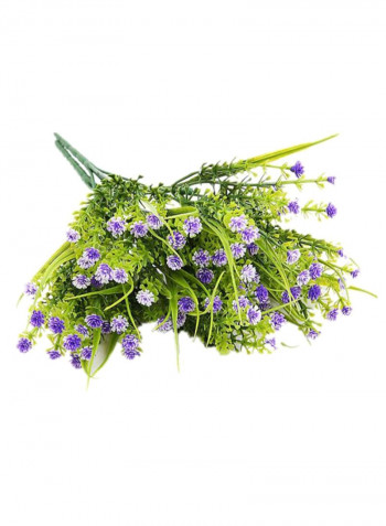 Artificial Fake Shrubs Faux Flower Purple/Green