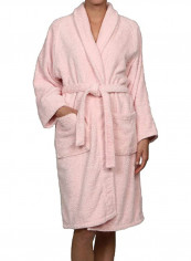 Cotton Bath Robe With Pocket Pink 2XL reviews Cotton Bath Robe With Pocket Pink 2XL