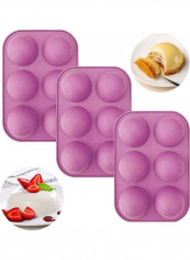 3-Piece Chocolate Ball Mold Tray Set Purple one sizecm
