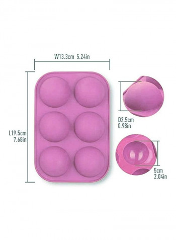 3-Piece Chocolate Ball Mold Tray Set Purple one sizecm