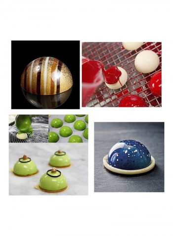 3-Piece Chocolate Ball Mold Tray Set Purple one sizecm
