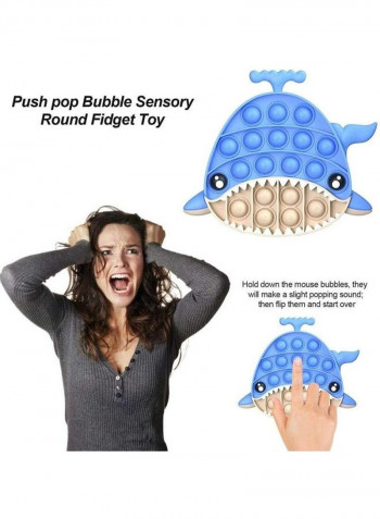 Shark Design Push Bubble Sensory Toy